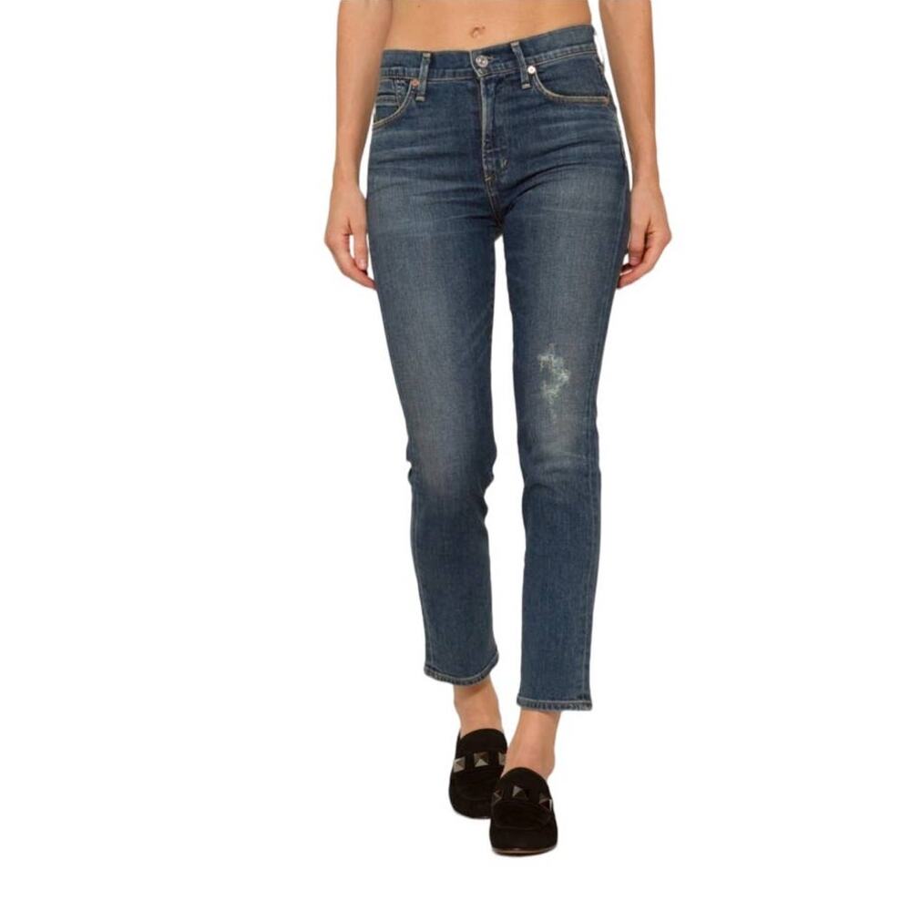 Citizens of Humanity Cara High Rise Cigarette Ankle Jeans 27 NWOT